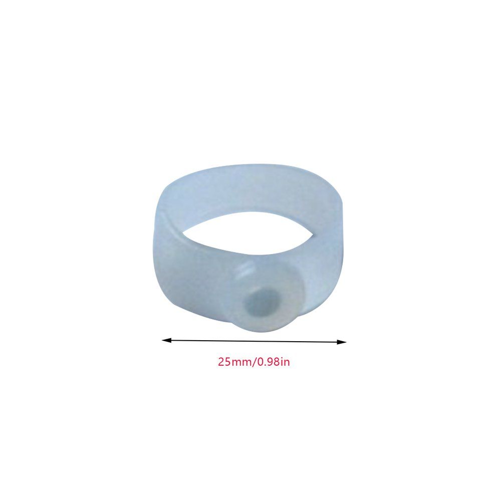 1 Pair Slimming Silicone Foot Massage Magnetic Toe Ring   Weight Loss Health-White