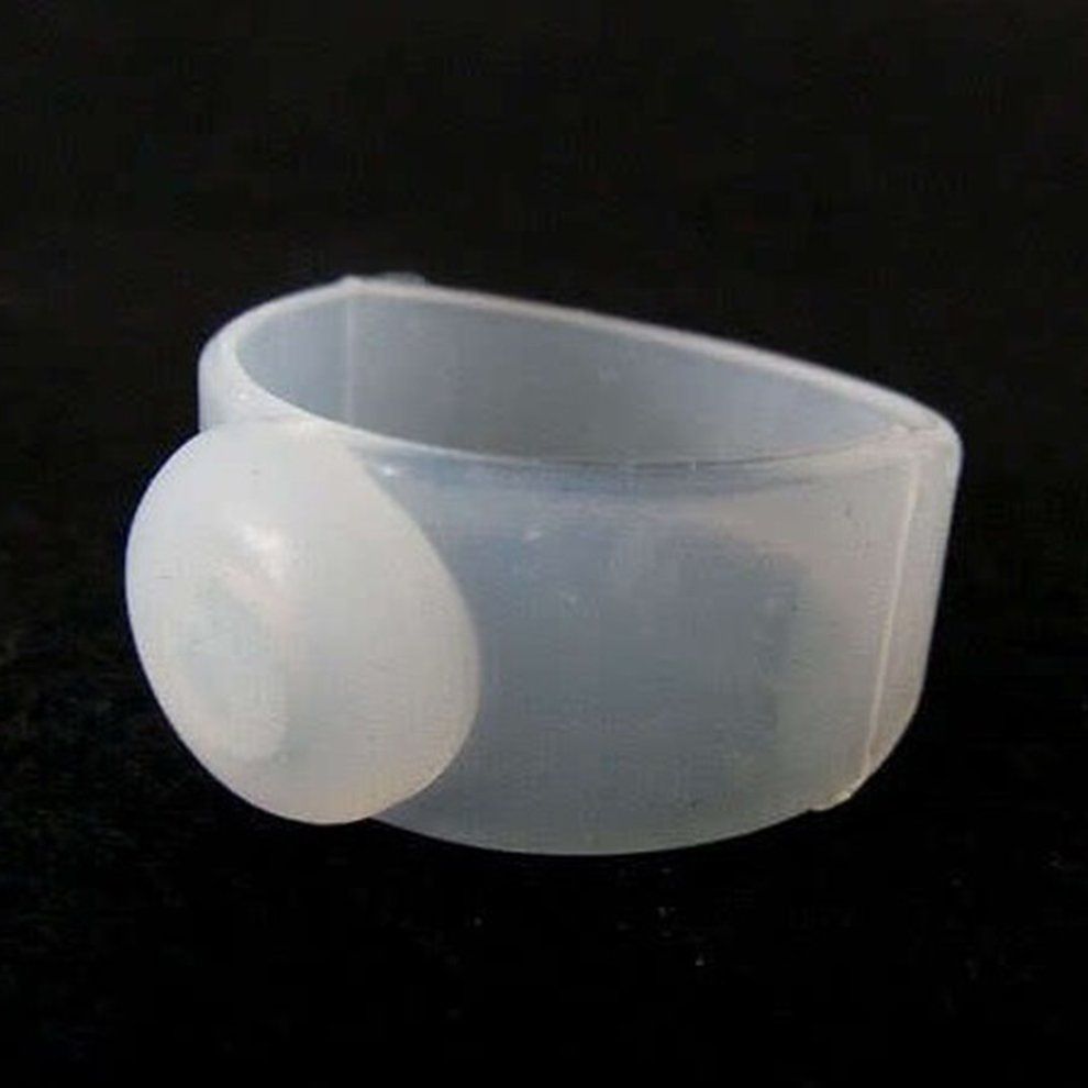 1 Pair Slimming Silicone Foot Massage Magnetic Toe Ring   Weight Loss Health-White