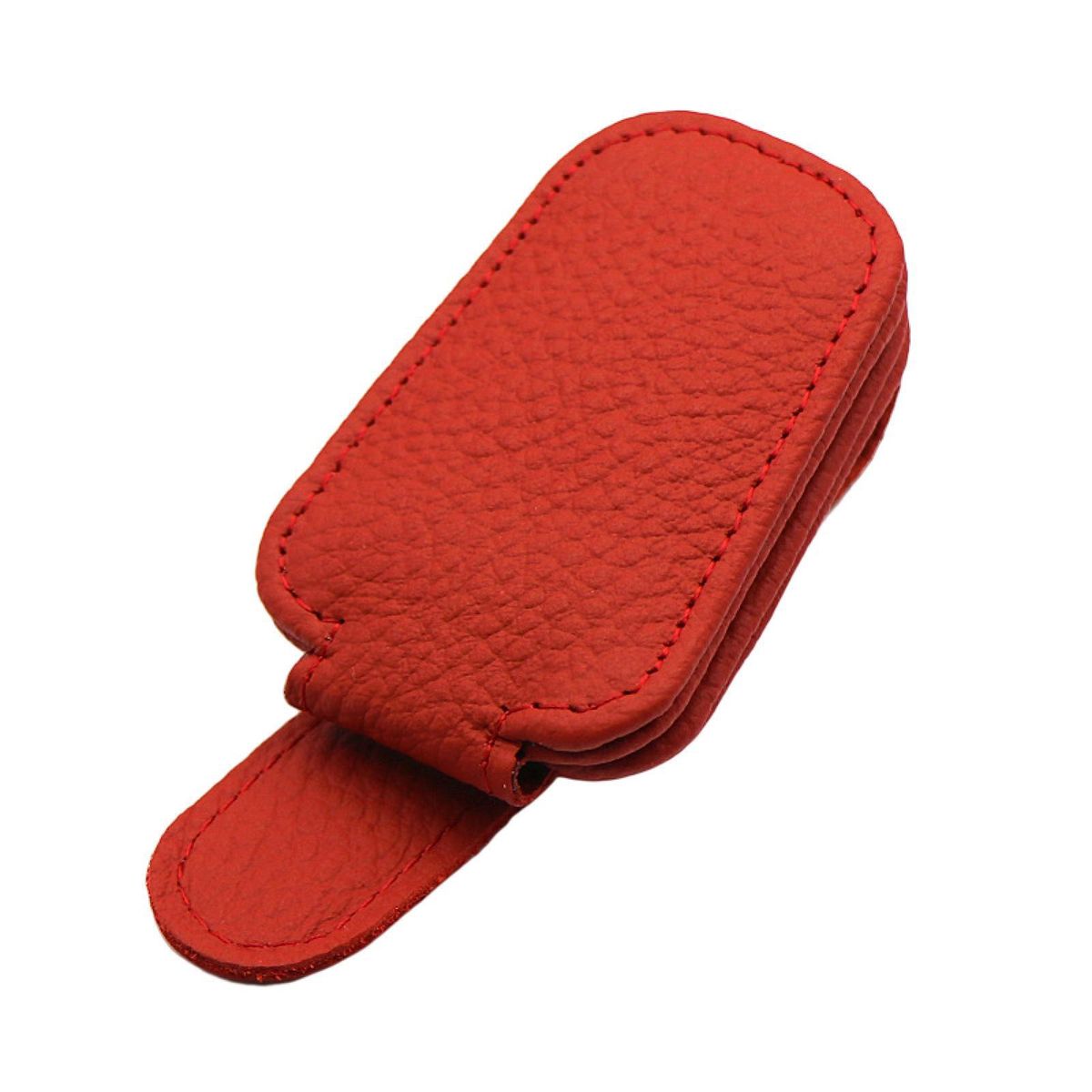 Car Visor Clip Premium Sun Visor Glasses Clip Red