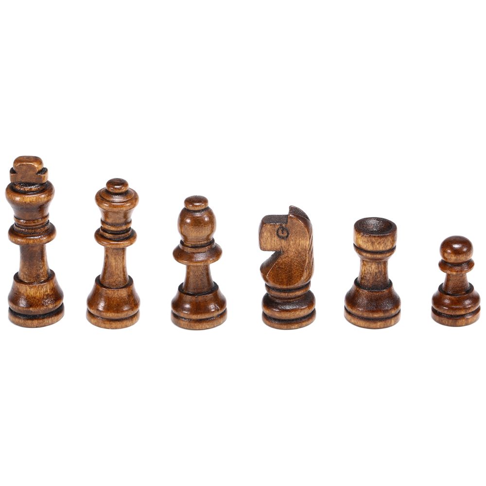 Wooden Chess Set With Folding Chessboard Backgammon Checkers