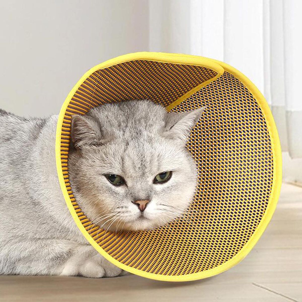 Cat  Neck Cone Woven Mesh Soft Lightweight Portable