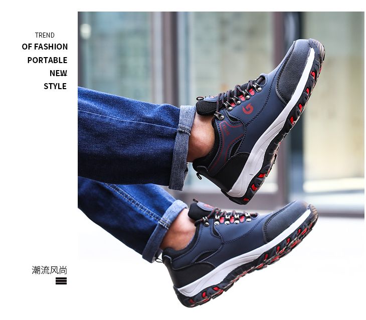 Safety Shoes Men Outdoor Hiking Shoes Work Sneakers