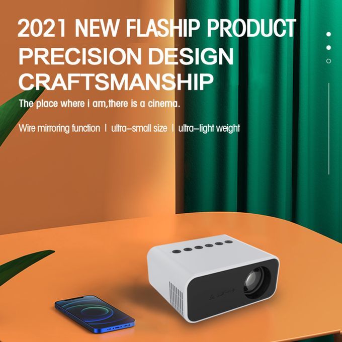 Mini Projectors LED Miniature Projector For Family Thanksgiving Black