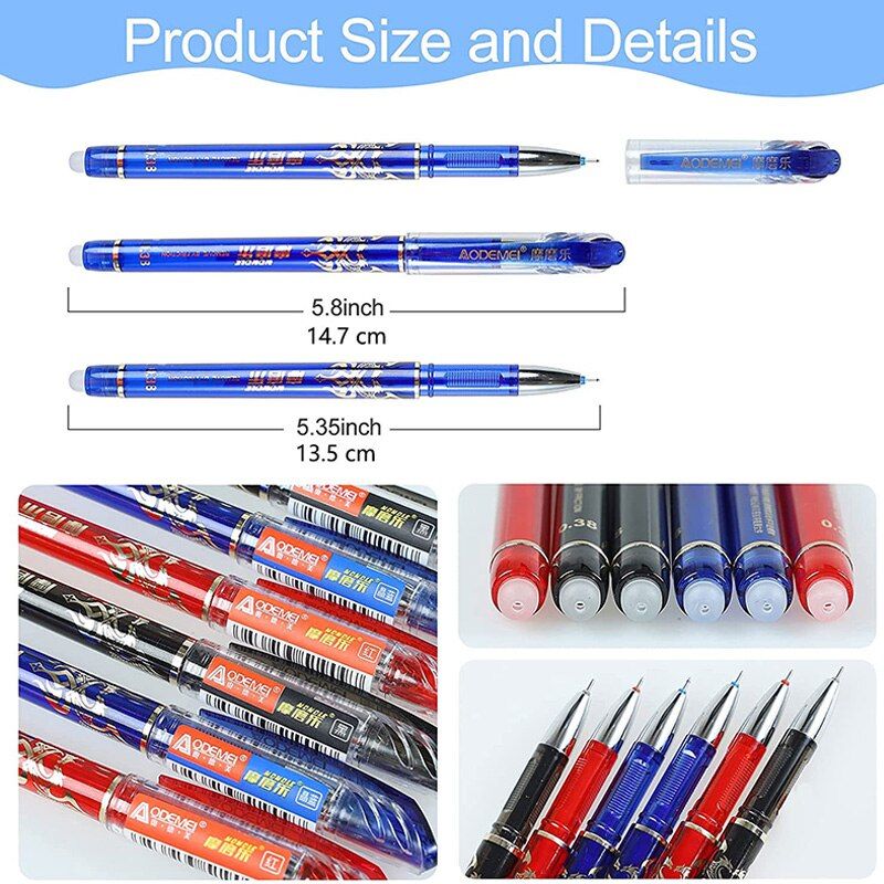 85Pcs/Set Erasable Pen Set 0.38mm Student Writing Stationery For School Office
