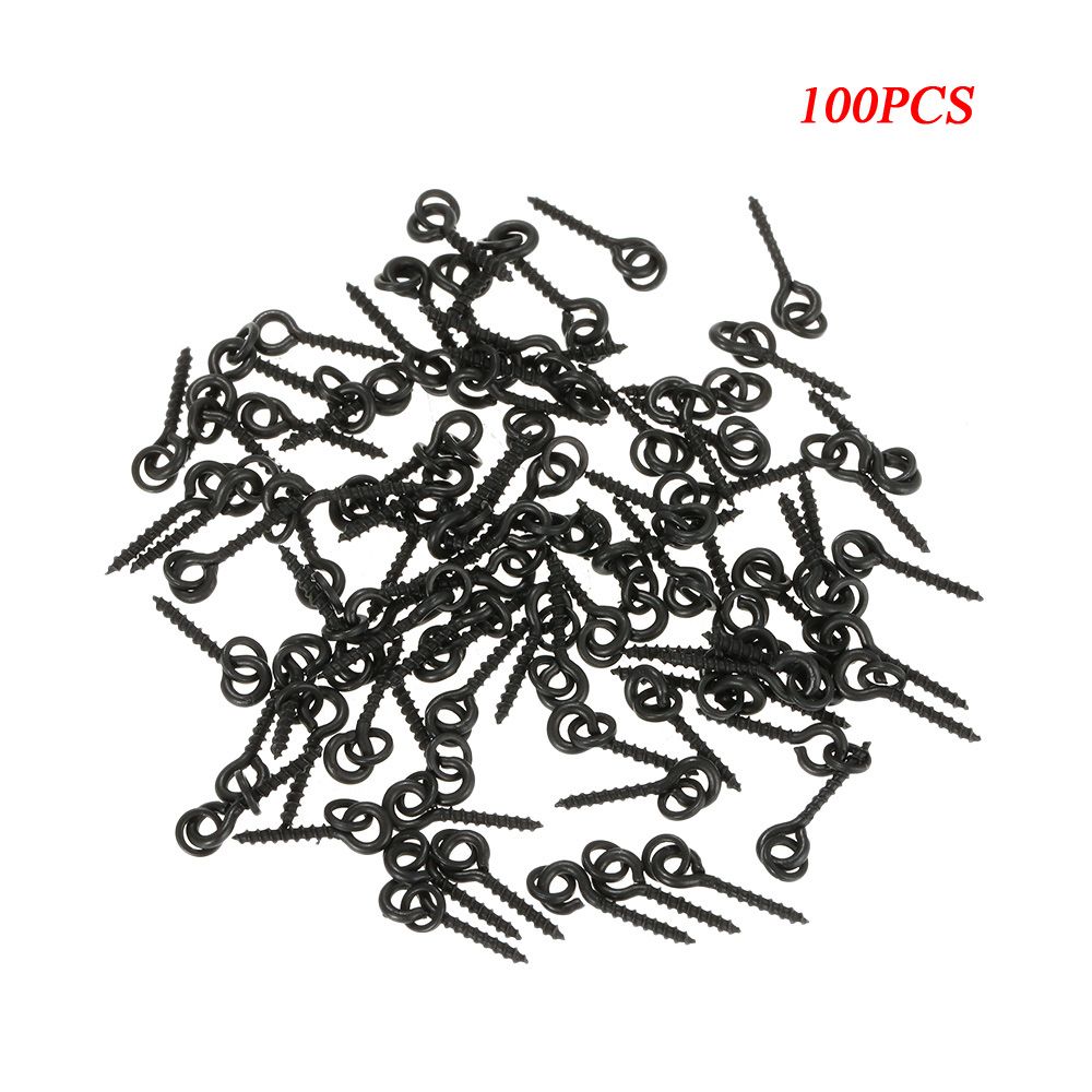 100Pcs Threaded Boilie Bait Screws For Carp Hair Rigs Hooks