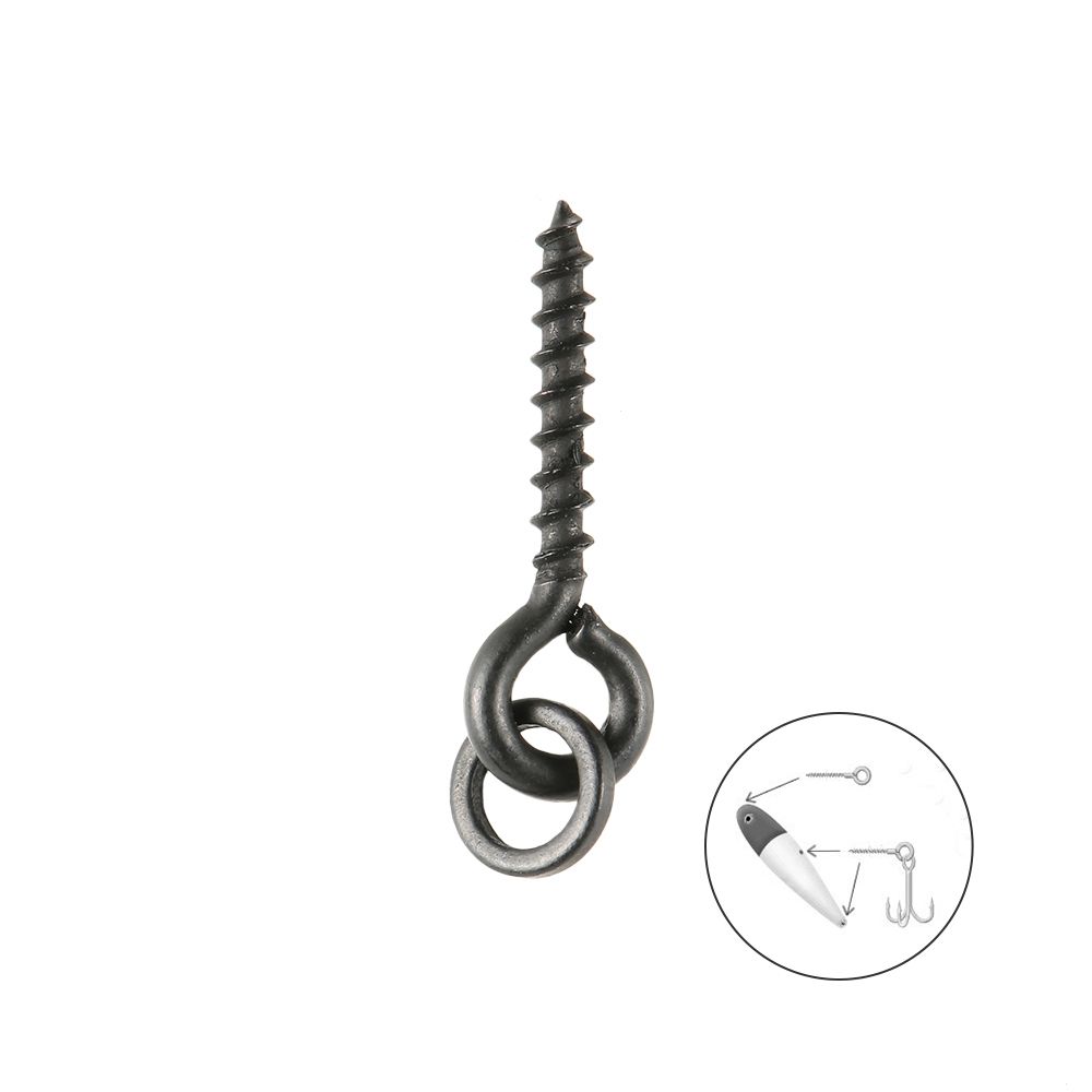 100Pcs Threaded Boilie Bait Screws For Carp Hair Rigs Hooks