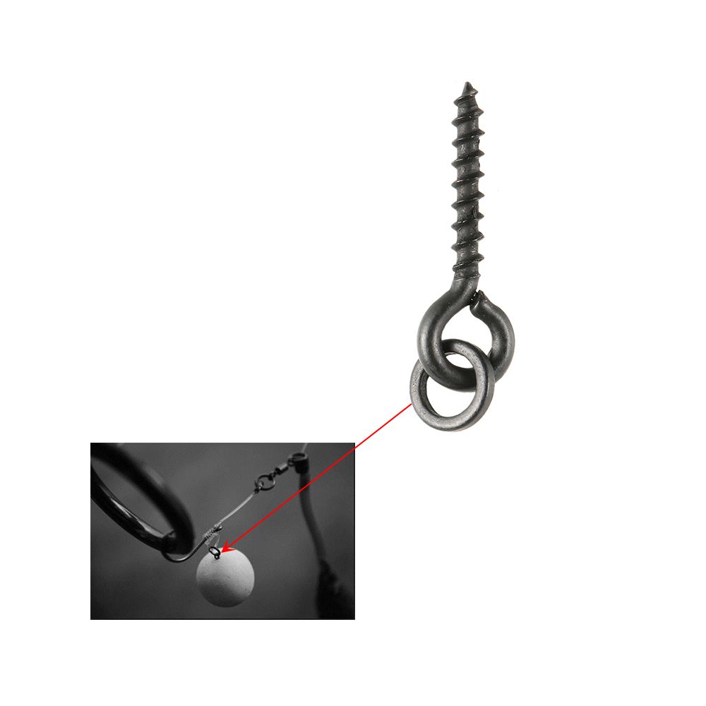 100Pcs Threaded Boilie Bait Screws For Carp Hair Rigs Hooks