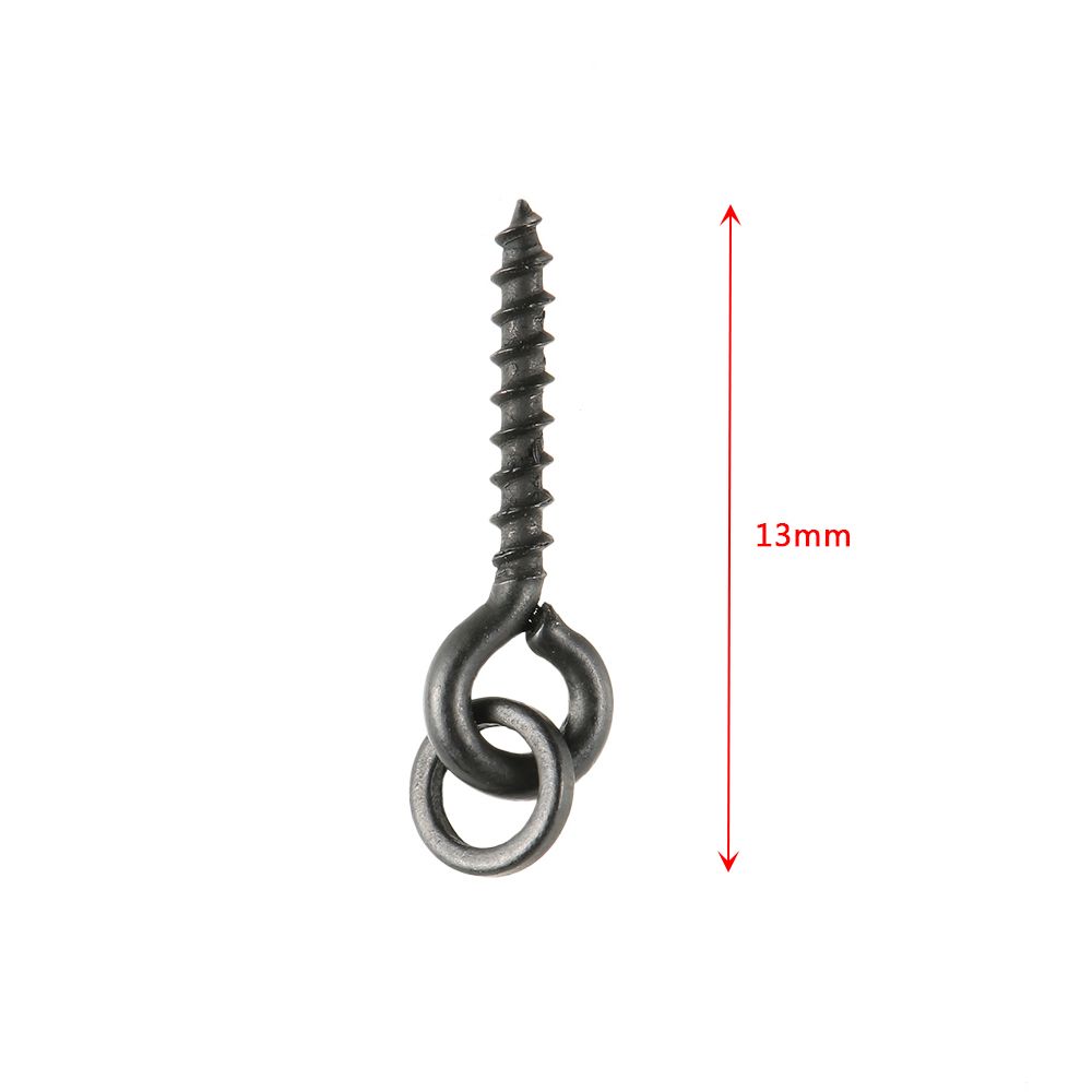 100Pcs Threaded Boilie Bait Screws For Carp Hair Rigs Hooks