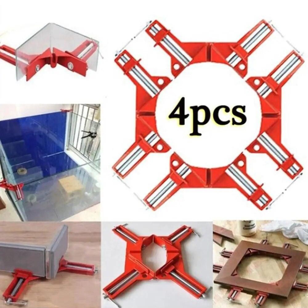 Multifunction 4inch 90 degree Right Angle Clip Picture Frame Corner Clamp 100mm Mitre Clamps Corner Holder Woodworking Hand Tool