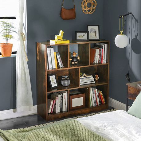 BOOKCASE FREESTANDING BOOKSHELF WITH OPEN SHELVES