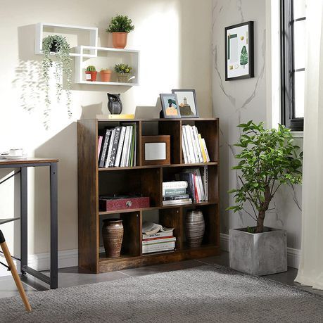 BOOKCASE FREESTANDING BOOKSHELF WITH OPEN SHELVES