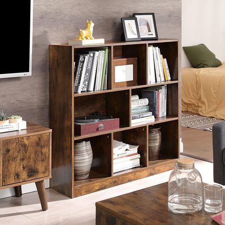BOOKCASE FREESTANDING BOOKSHELF WITH OPEN SHELVES