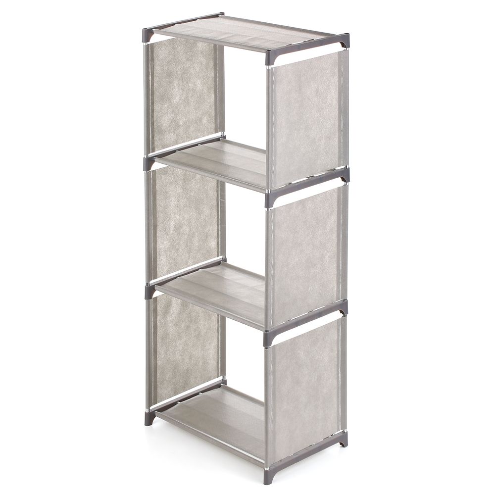 4-Shelf Bookcase Book Shelves Bookshelf Storage Bin Books