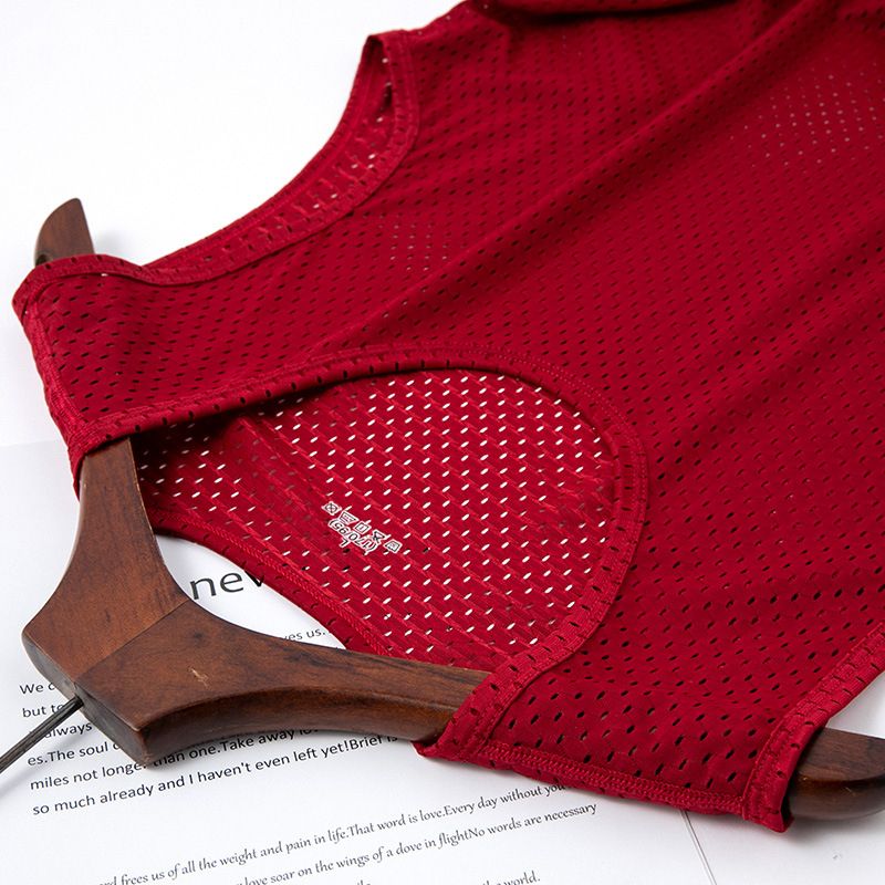 Men's Ice Silk Mesh Tank Top Sleeveless Vests