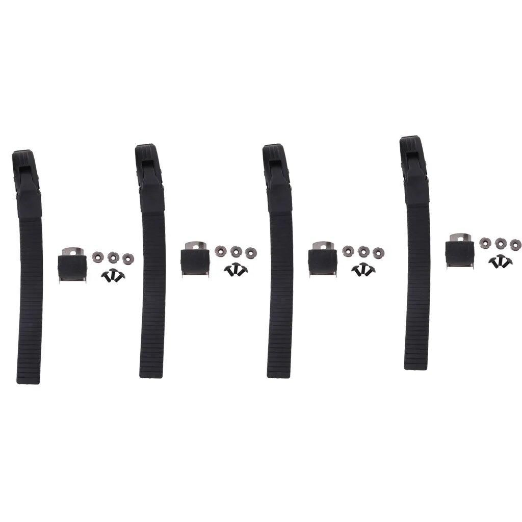 Perfeclan 4 x Inline Skate Strap Buckle with Clamp Screws Nuts Replacement
