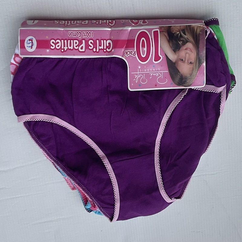 Set Of 10 Girls Hipsters Brief