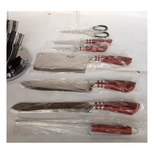 Kitchen Knife Set With  Stand - Pack Of 8 Pieces
