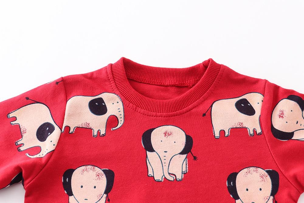 Boys And Girls Sweater Knitted Terry Cotton Long Sleeve Cartoon Sweater New Boys Autumn Cl