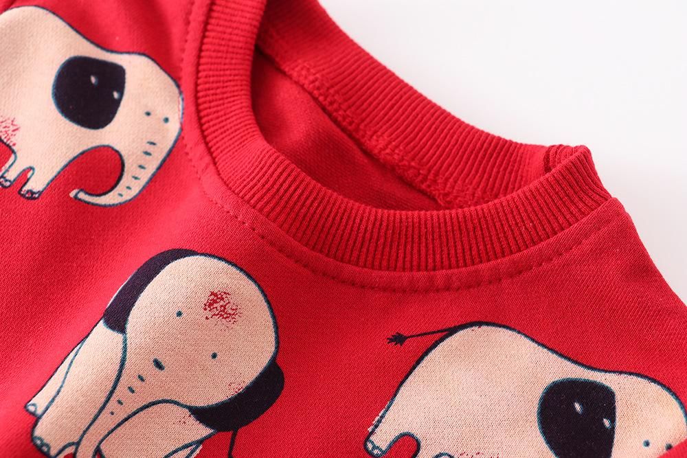 Boys And Girls Sweater Knitted Terry Cotton Long Sleeve Cartoon Sweater New Boys Autumn Cl