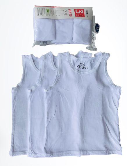 Girls School Vest - 3pcs