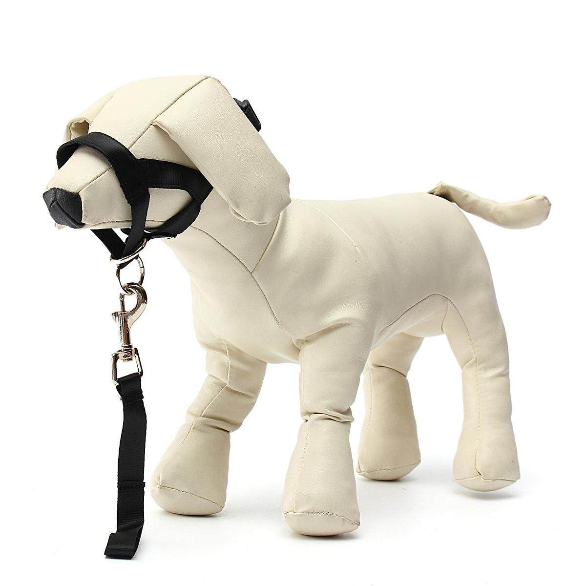 Black XXL Dog Pet Head Collar Gentle Halter Leash Leader No Pull Straps For Training Dogs Black 2XL