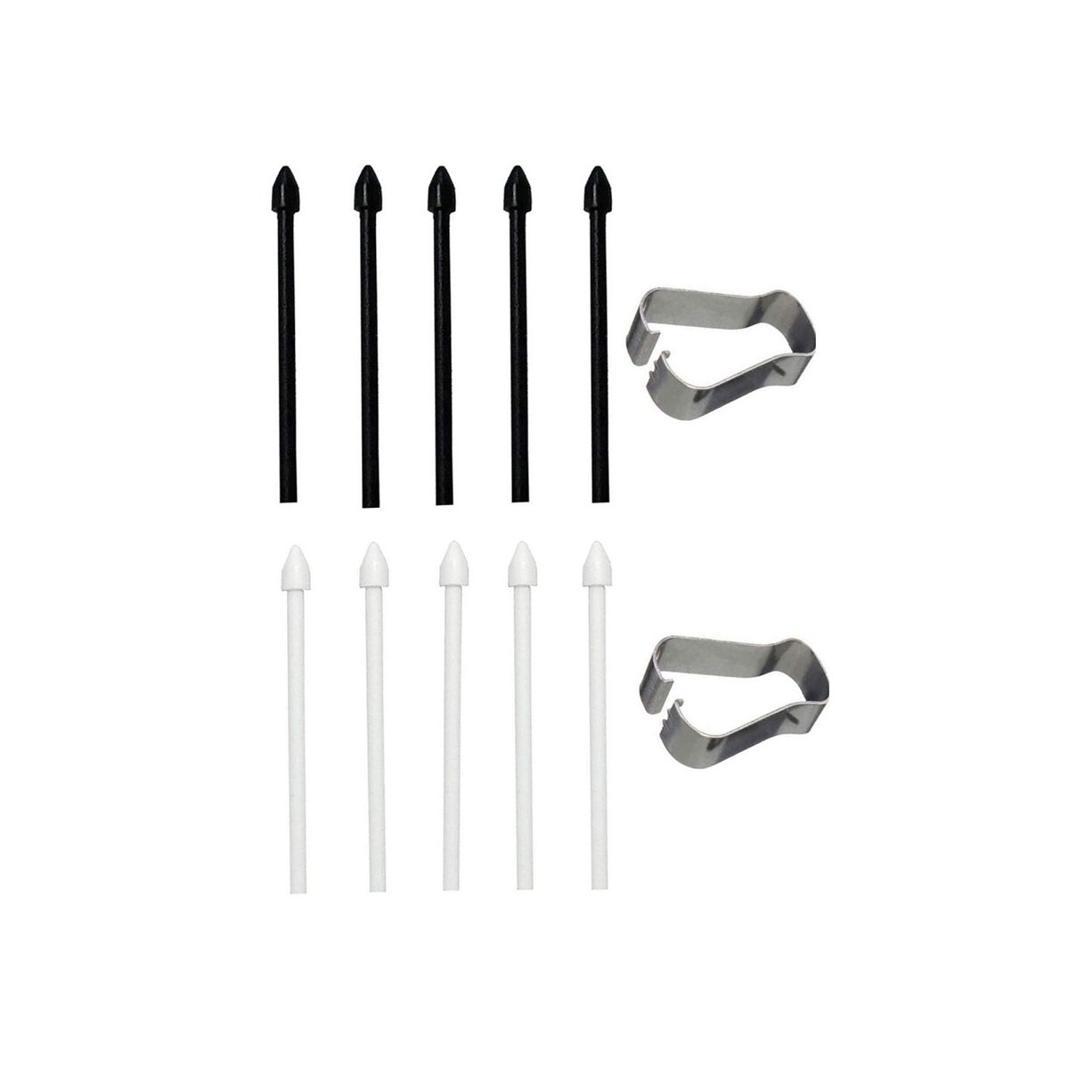 10Pcs Touch Stylus Tips Nibs with Metal Clip for Samsung