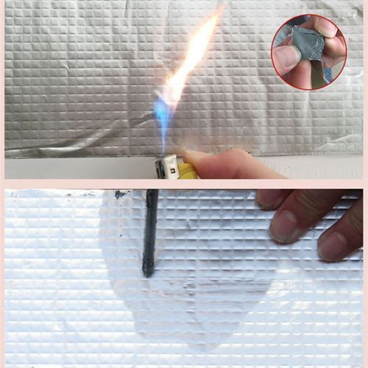 Aluminum Foil Waterproof Duct Repair Crack Adhesive Tape - 3 Pieces