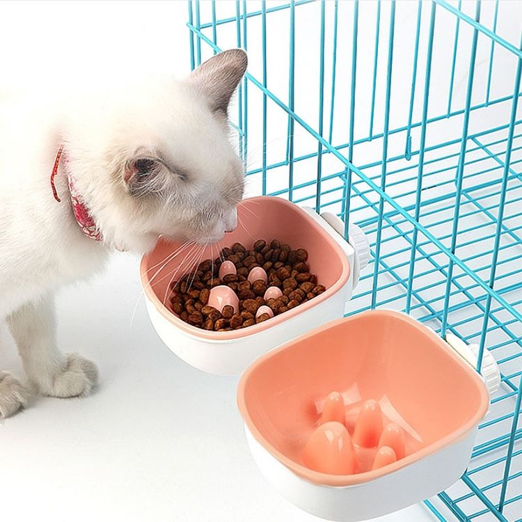 Pet Bowl Dog And Cat Anti-choke Feeding Water Hanging Bowl