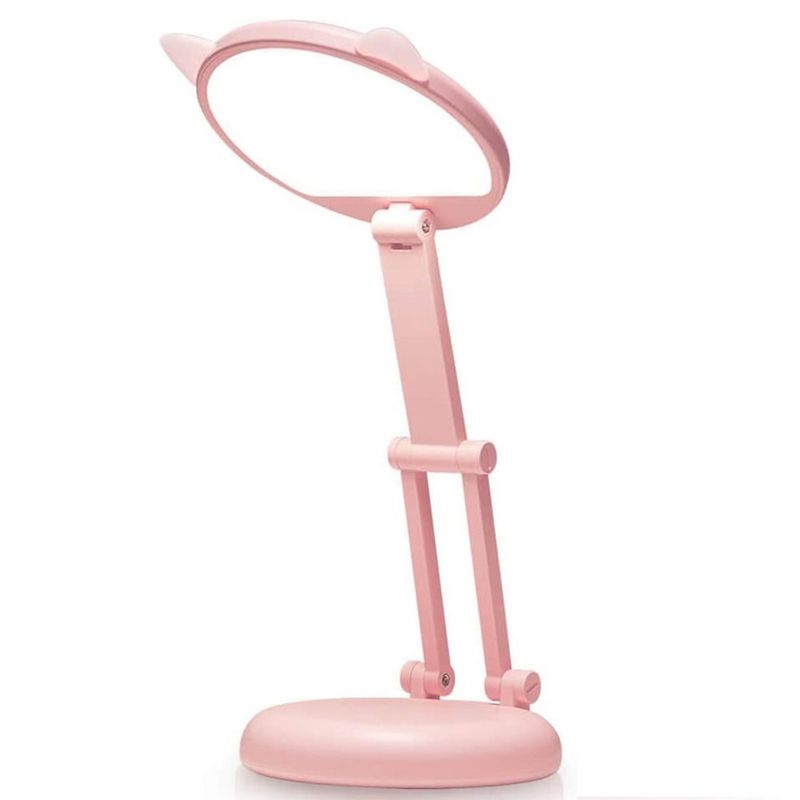 Kids Desk Lamp Girl,LED Pink Small Ring Lights For Home