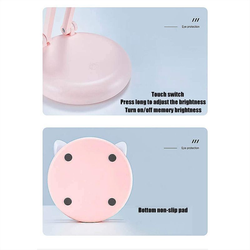 Kids Desk Lamp Girl,LED Pink Small Ring Lights For Home