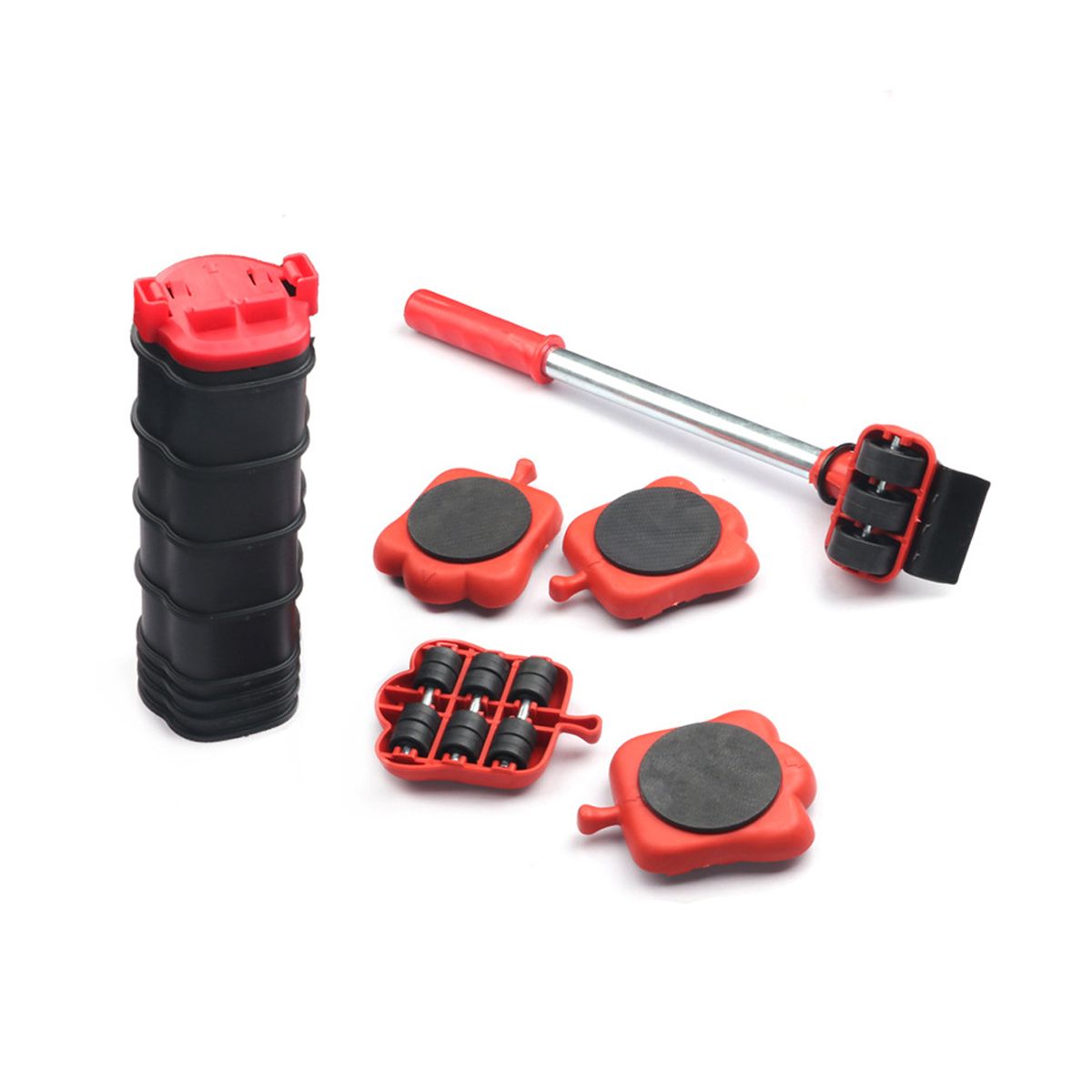 14PC Set Furniture Mover Tool Transport Set Transport Lifter Heavy Stuff Moving 4 Wheeled Mover Roller Hand Tools