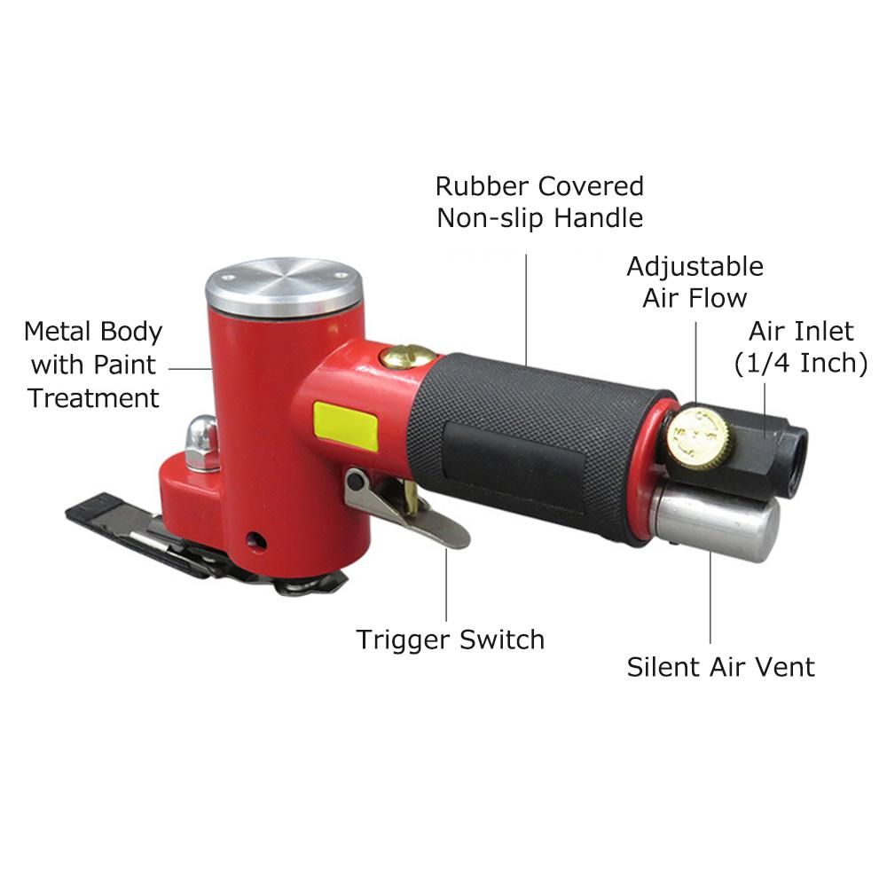 Mini Straight Line Air Sander with Sanding/ Rubber/ Iron Pad Random Orbital Pneumatic Sander Air-operated Handheld Polisher Waxer for Auto Body Work Furniture Wood Metal Surface