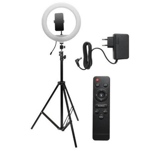 LED Ring Light 14 Inches With Tripod Stand And Remote Controller Selfie Ringlight Video Photpgraphy Lamp For Youtube Makeup Video Live Lighting Shooting