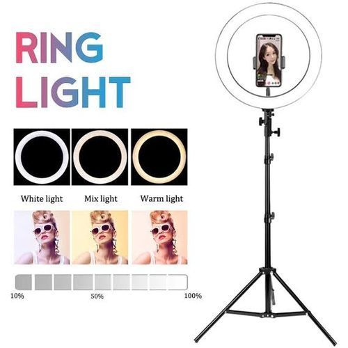 LED Ring Light 14 Inches With Tripod Stand And Remote Controller Selfie Ringlight Video Photpgraphy Lamp For Youtube Makeup Video Live Lighting Shooting
