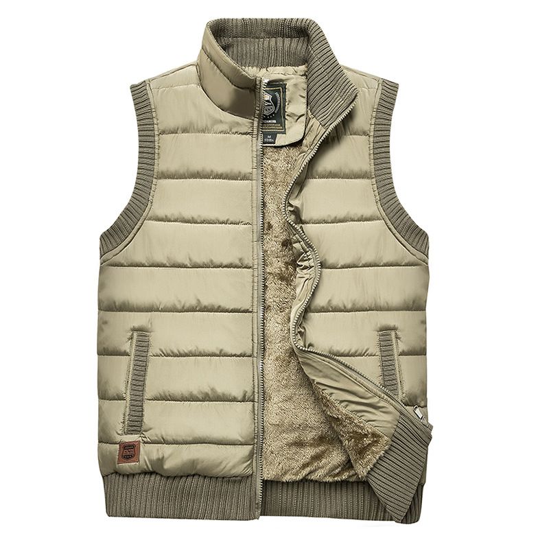 Autumn Winter Military Tactical Men's Sleeveless Vest Thick Fleece Jacket