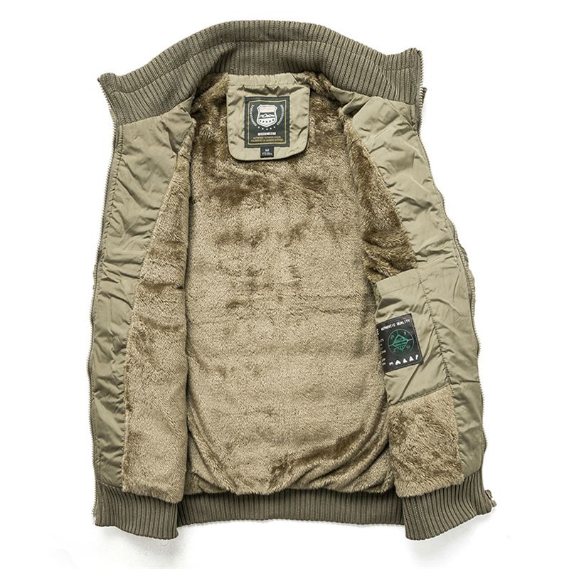 Autumn Winter Military Tactical Men's Sleeveless Vest Thick Fleece Jacket