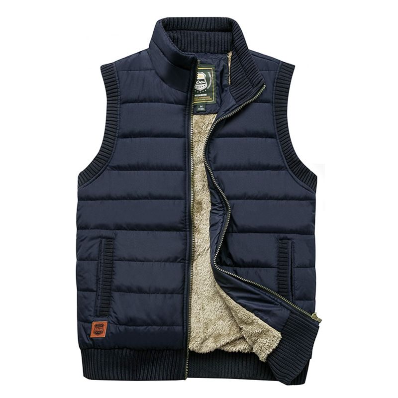 Autumn Winter Military Tactical Men's Sleeveless Vest Thick Fleece Jacket