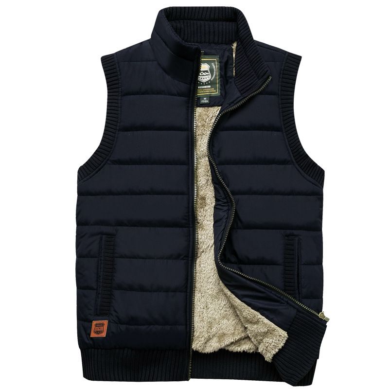 Autumn Winter Military Tactical Men's Sleeveless Vest Thick Fleece Jacket