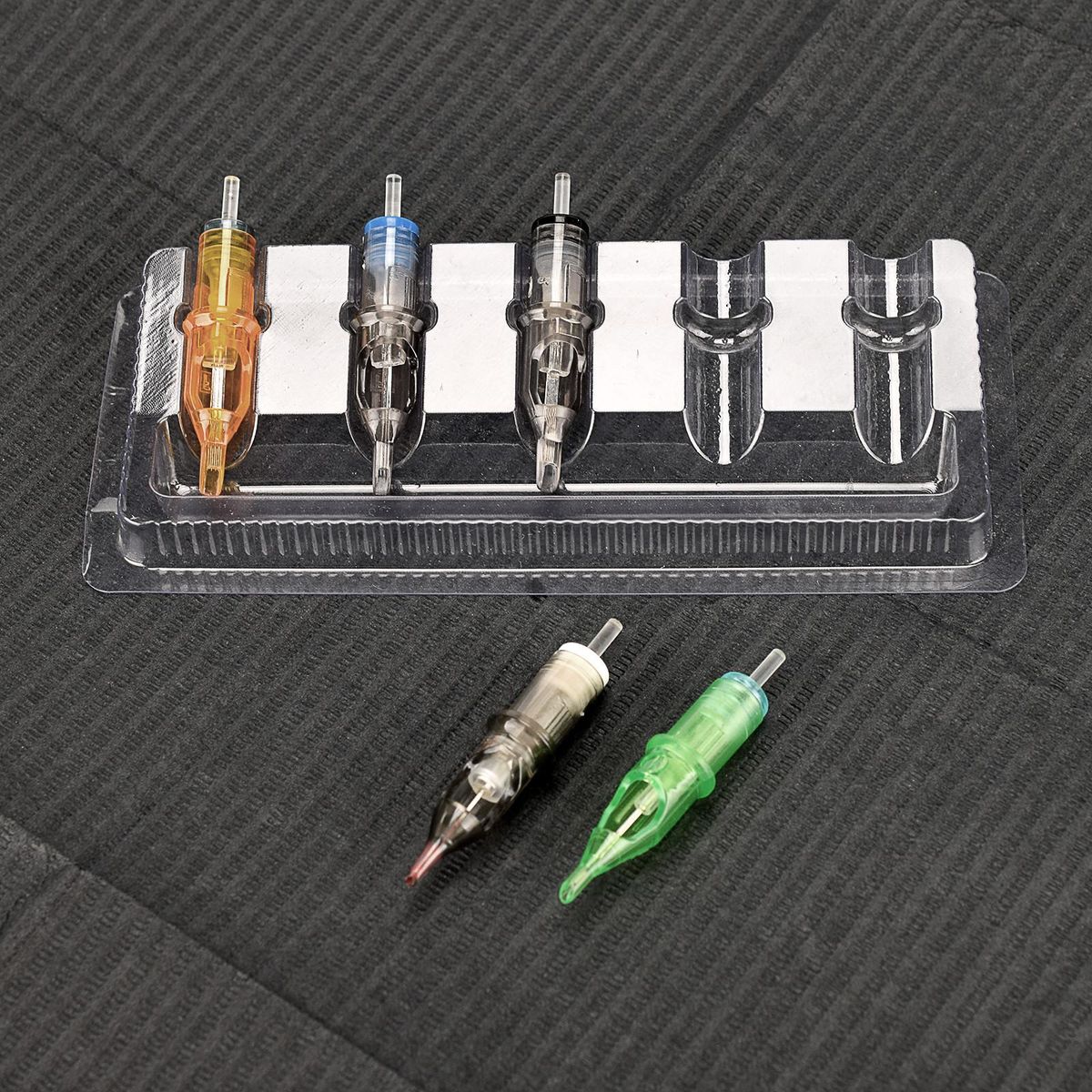 Tattoo Cartridge Needle Tray with Ink Holder Disposable Plastic Tattoo Cartridge Needle Holder Stand 20pcs