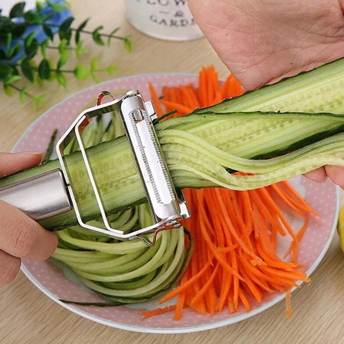 Handy Peeler Stainless Steel Dual Blade Peeler Multifunctional Kitchen Stainless Steel