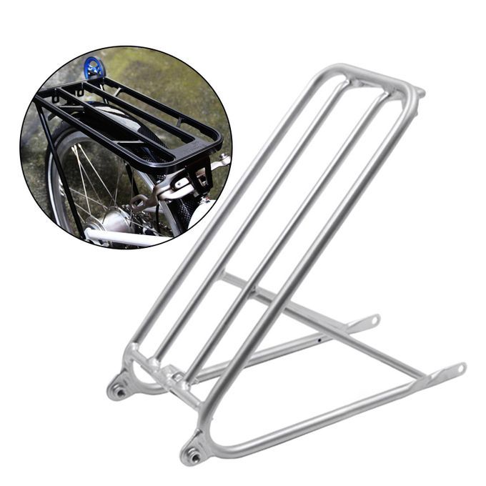 Bicycle Rear Bracket Luggage Carrier Tailstock Cargo Panniers Silver
