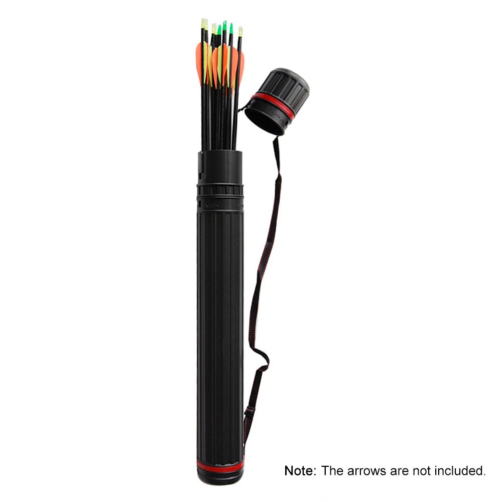 Telescopic Archery Arrow Case Carrier Tube With 2 EVA Foam