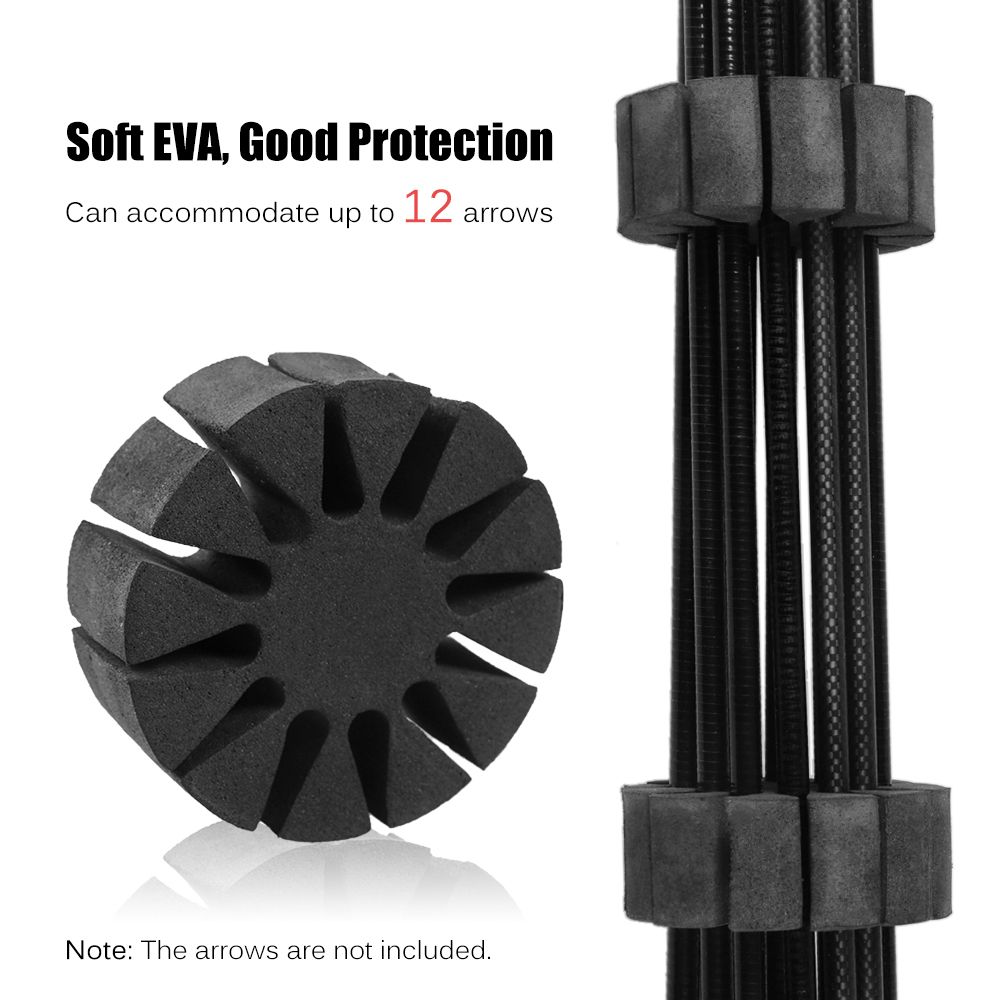 Telescopic Archery Arrow Case Carrier Tube With 2 EVA Foam