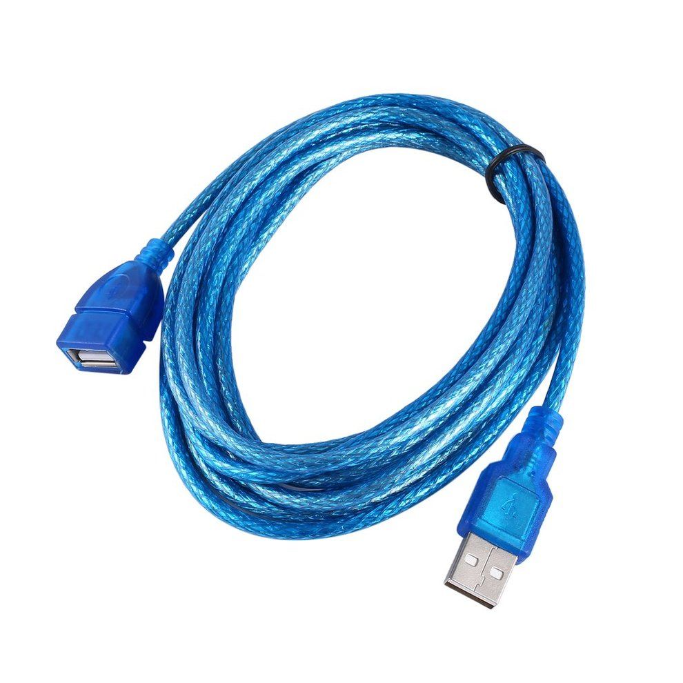 1/1.5/2/3M USB 2.0 Extension  Able USB 2.0 Male To USB 2.0 Female  Able Blue-blue-3m