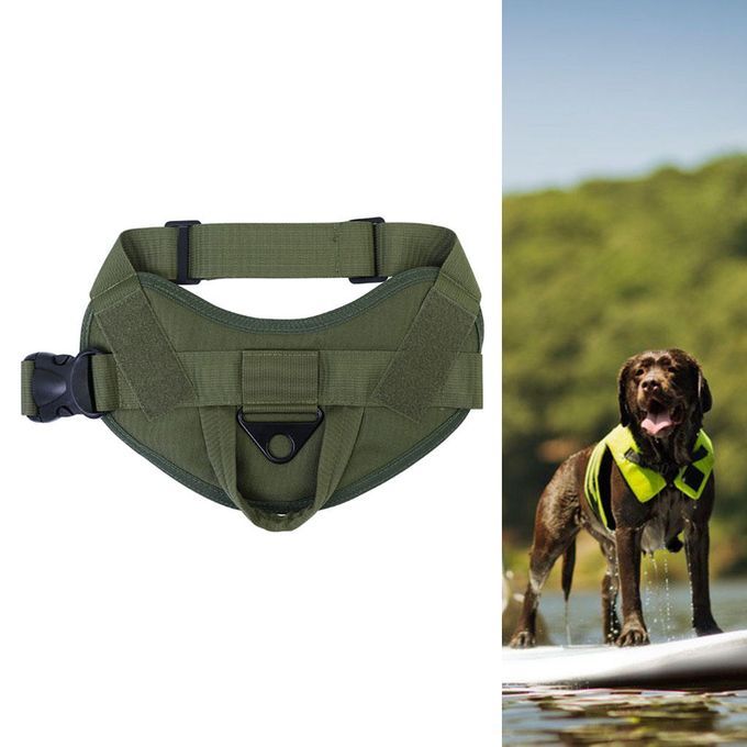 Dog Harness Vest No-Pull Inner Layer Mesh Breathable For Armygreen M