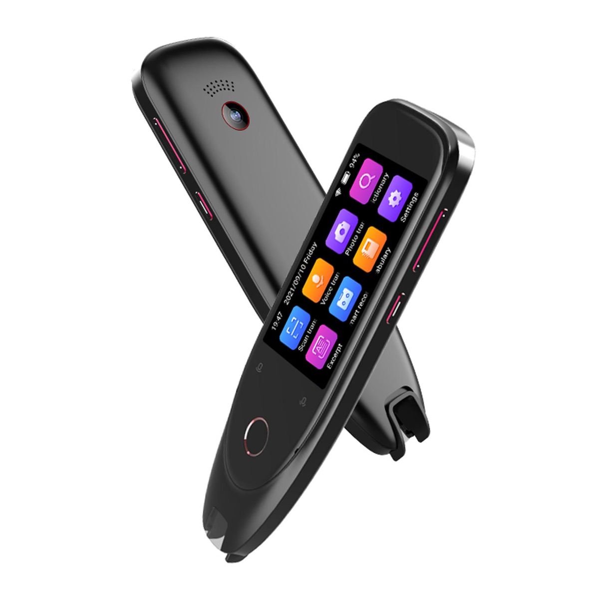 Dictionary Translation Pen Scanner Text Scanning Reading Translator Device Multilingual Scanner Noise Reduction Recording Pen Support 112 Languages Chinese/English/Japanese/Korean Voice Translation Recorder E-dictionary Machi