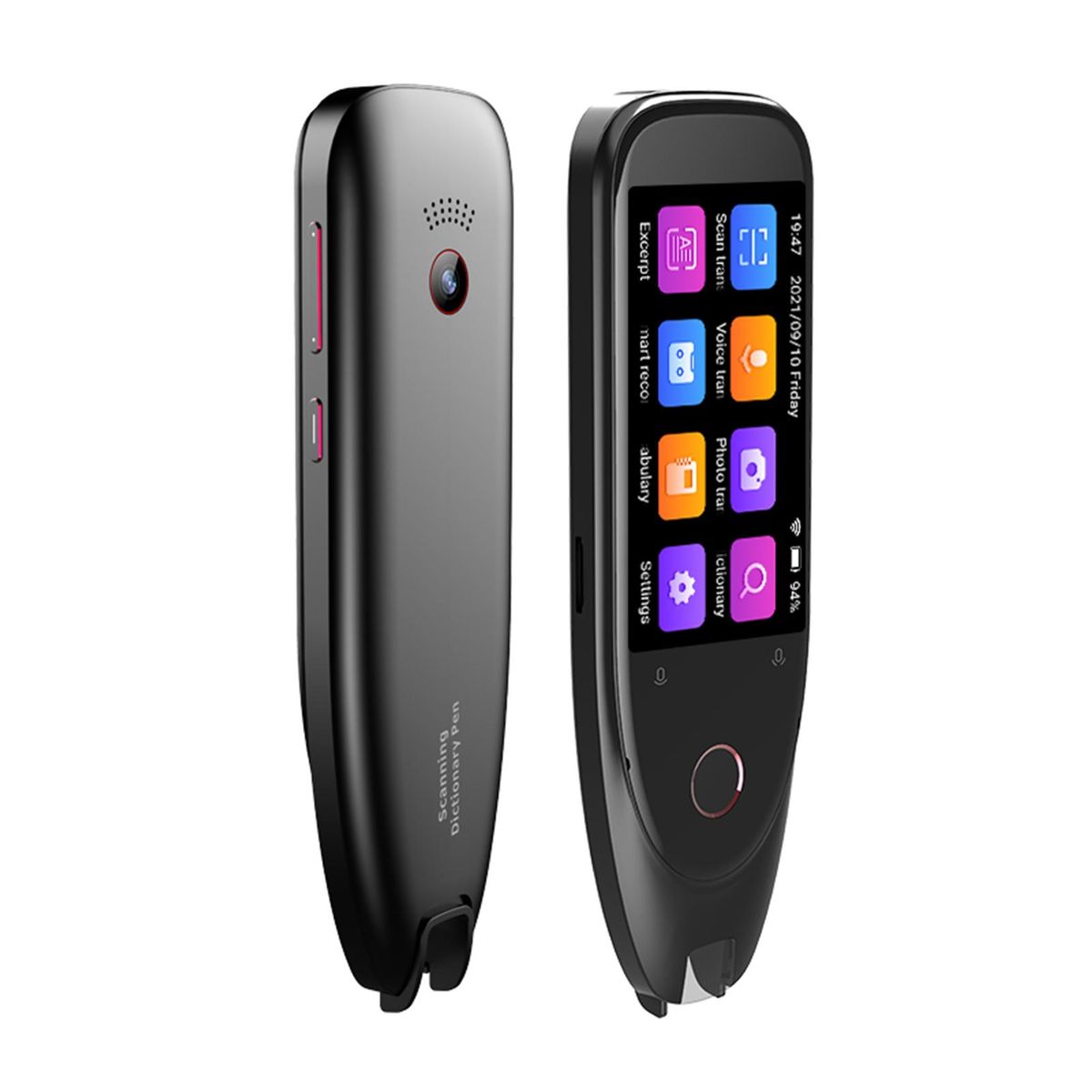 Dictionary Translation Pen Scanner Text Scanning Reading Translator Device Multilingual Scanner Noise Reduction Recording Pen Support 112 Languages Chinese/English/Japanese/Korean Voice Translation Recorder E-dictionary Machi