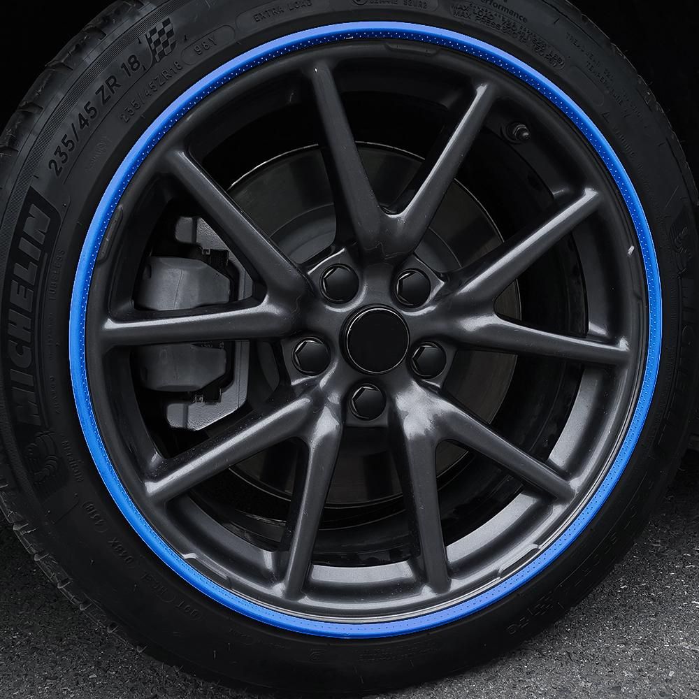 4PCS 18/19/20inch Car Rims Ring Protectors Vehicle Wheel Rims Guard Strips for Ssangyong Volvo Mercedes-Benz Nissan Ford Lincoln