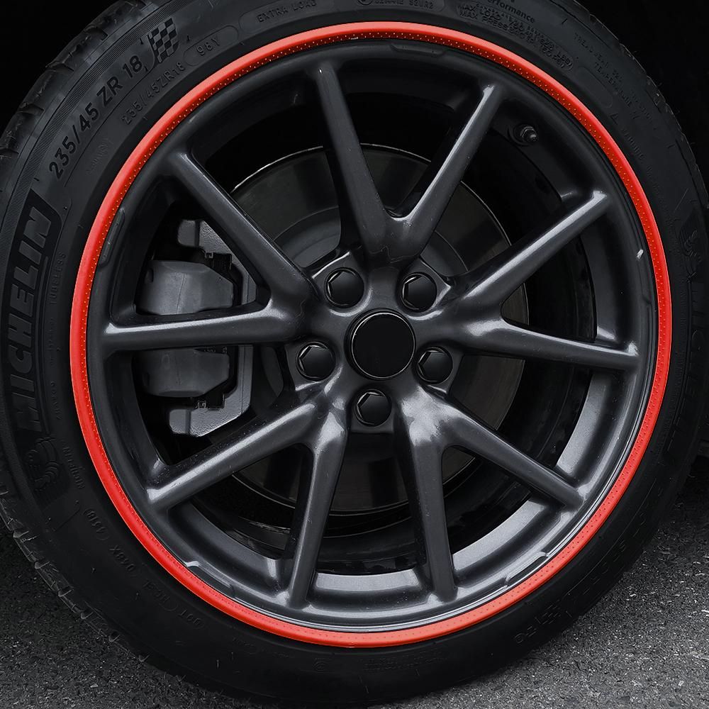 4PCS 18/19/20inch Car Rims Ring Protectors Vehicle Wheel Rims Guard Strips for Ssangyong Volvo Mercedes-Benz Nissan Ford Lincoln
