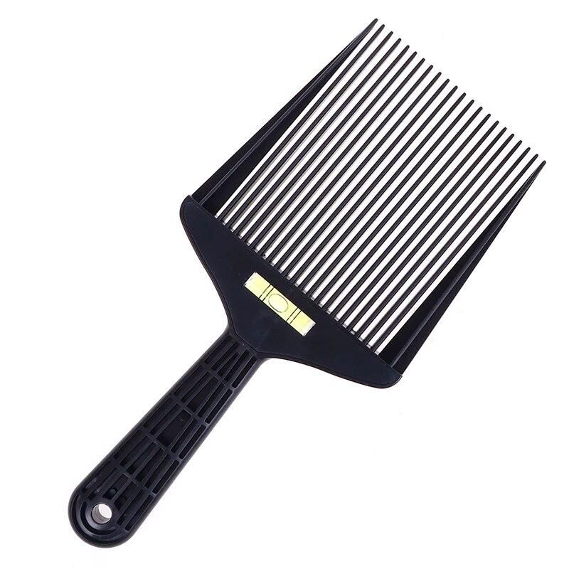 1pcs Bubble Clipper Comb Barber Styling Dyeing Comb Anti-slide Handle Plastic Flattop Comb Hair Trimming Accessories